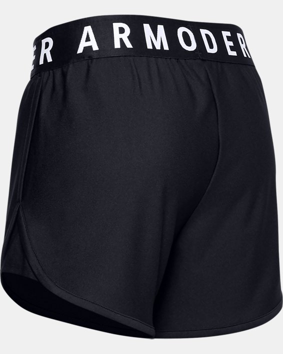 Damen UA Play Up 5" Shorts, Black, pdpMainDesktop image number 5